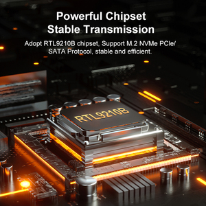 Boîtier SSD portable en aluminium personnalisé pour jeux, M.2 NVMe/PCle/SATA, avec système de refroidissement actif pour PC Macbook - Product Image 4