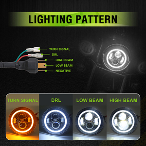 Angel Lights - Faros Delanteros LED Redondos de 7 Pulgadas para Jeep Wrangler Jk y <span class=keywords><strong>Land</strong></span> <span class=keywords><strong>Rover</strong></span> <span class=keywords><strong>Defender</strong></span> - Product Image 3