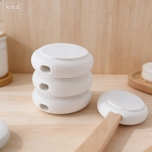 Factory Long Wooden Handle Sponge Lotion Applicator Bath Sponge Scrubber Silicone Grip Shower Exfoliating Tool With Hanging Rope - Product Image 4
