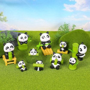 Figura de Panda de PVC, Decoración para Coche, Adorno de Escritorio de Dibujos Animados, Regalo - Product Image 2