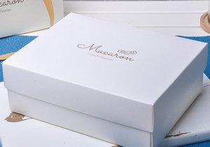 IMEE – boîte blanche de luxe haut de gamme, élégante, feuille d'or 8 grilles, grand papier <span class=keywords><strong>Macaron</strong></span>, boîte cadeau avec sac - Product Image 5