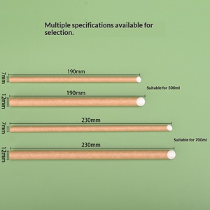 Custom Logo Paper Straws Biodegradable Eco Friendly Disposable Drinking Straws Individually Packed for Cafe Milk Tea Brand - Product Image 3