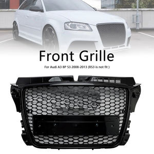 Dropshipping coche <span class=keywords><strong>A3</strong></span> S3 panal parachoques delantero parrilla RS3 estilo brillo negro rejilla para <span class=keywords><strong>Audi</strong></span> <span class=keywords><strong>A3</strong></span> S3 2008 2009 2010 2011 2012 - Product Image 2