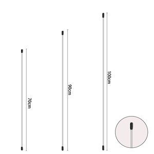แท่งธงสำหรับนักเต้นที่มีด้ามจับเสาที่มีน้ำหนักเบายืดหยุ่นได้ - Product Image 1