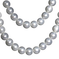 Guirlande de grandes perles artificielles en plastique - Décoration de fond de scène de mariage, centre de table pour événements annuels, perles rondes blanches