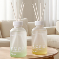 Diffuseur de parfum en verre givré de luxe 500 ml, grande capacité, parfum d'aromathérapie naturel à base de plantes pour hôtel, spa, décoration de la maison