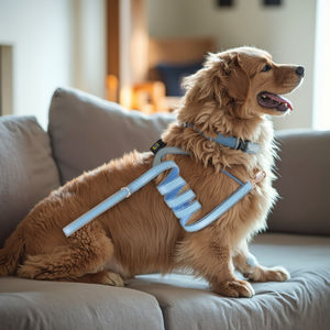 Groothandel Honden-En Kattentuigriem Set Met Airtaghouder Pu-Materiaal Verstelbaar Zacht Harnas Voor Wandelen Buiten/Binnen Gebruik - Product Image 5