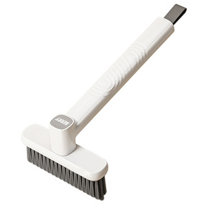 Multi Functional Floor <b>Brush</b> With V Shape Hard Bristles For Corner Cleaning Bathroom Use - Product Image 2
