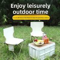 Chaise pliante d'extérieur sélectionnée avec soin, design carré, portable, pour loisirs, camping, pêche, tabouret pour étudiants en art