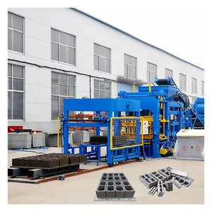 QT15 -15 machine de fabrication de blocs creux en béton à pression hydraulique automatique prix de vente de l'industrie de la brique au Congo