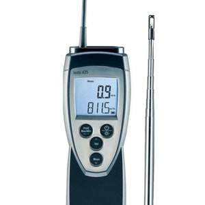 Anémomètre thermique Testo 425, mesureur de vitesse du vent portable de haute précision avec sonde pour utilisation intérieure et extérieure - Product Image 5