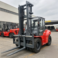 Chariot élévateur à fourche à moteur diesel de 7, 8 et 10 tonnes, certifié CE EPA, équipement d'entrepôt et d'usine