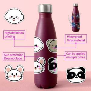 Pegatinas Redondas de PVC con Impresión Personalizada de Reptiles, Anfibios y Literatura Clásica, 50 Piezas - Product Image 5