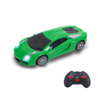 Voiture de sport télécommandée RC à l'échelle 1:18 HTL, simulation de supercar, avec lumières LED, véhicule jouet en plastique durable pour enfants, cadeau