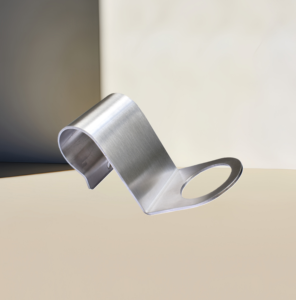 Customized Euraneg SD5400 <b>Stainless</b> <b>Steel</b> Bed Mount <b>Bracket</b> with Brushed Surface 2mm Thickness for Dispenser Mounting Holding - Product Image 2