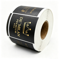 Etiquetas de Vino Personalizadas en Dorado Mate, Resistentes y Autoadhesivas para Botellas de Cerveza y Whisky