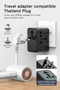 Universal Travel <strong>Adapter</strong> Worldwide Fast Charging Travel Adaptor International Power Plug Multiple Device USB 4 Port Wall <strong>Charger</strong> - Product Image 6