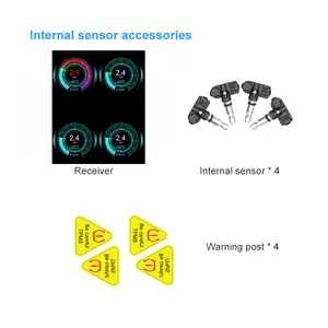 5.0 Bluetooth Ble TPMS Auto für 2-10 Sensoren Reifendruck-Sensor Überwachungssystem Handy-Druck mit Bluetooth APP TPMS