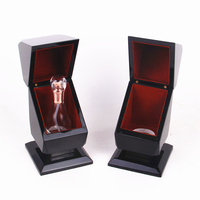 Boîte Cadeau de Luxe Brillante Faite à la Main en MDF pour Parfum, Gravure Laser Personnalisée, Présentoir de Rangement Cosmétique pour Huile Essentielle
