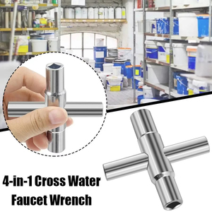 Clé carrée universelle pour <span class=keywords><strong>plombier</strong></span>, salle <span class=keywords><strong>de</strong></span> bain, robinet, 6,5-9 mm, 1/4-11/32 pouce, 4 en 1 - Product Image 2
