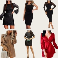 Liquidación de Vestidos, Varios Vestidos Mixtos al por Mayor, Ropa Usada, Gran Descuento en Ropa al por Mayor para Mujer