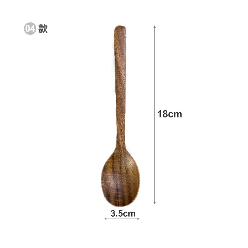 (รุ่น 04) ช้อนไม้ Acacia 18*3.5ซม. (สั่งจอง)