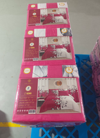 ODM/OEM Ensemble de 8 draps de lit avec rideaux assortis en stock, prêt à être expédié