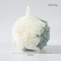Épurateur de bain réutilisable coloré écologique doux douche luffa éponge corps lavage bouffée luxe double couleur bain maille Pouf éponge