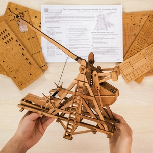Cổ Điển 3d Câu Đố Bằng Gỗ Thời Trung Cổ Trebuchet Bằng Gỗ Handmade Lắp Ráp Ghép Hình Mảnh Ghép Đồ Chơi Kỹ Thuật Khoa Học - Product Image 2