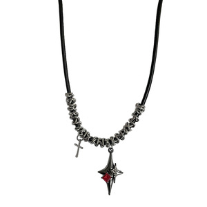 Collana da Donna Personalizzata Stile Hip Hop con Stella e Croce, Accessori di Gioielleria alla Moda - Product Image 1