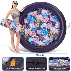Flotador para Piscina, Tumbona para Tomar el Sol, Flotadores Inflables para Piscina de Tamaño Adulto para Exteriores, Jardín, Piscina - Product Image 5