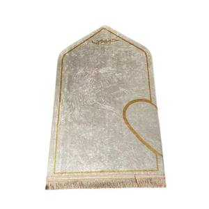 Manta de peregrinación de terciopelo de diamante, alfombrilla de oración de <span class=keywords><strong>Netflix</strong></span>, alfombrilla de rodillas para adoración <span class=keywords><strong>en</strong></span> forma de corazón de boda, suave y duradera - Product Image 1
