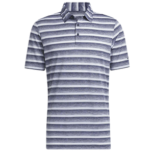 Custom Heathered Stripe Polo – 180 GSM Cationic Polyester Men’s Space-Dye Golf Polo – Moisture-Wicking Export Quality - Product Image 1