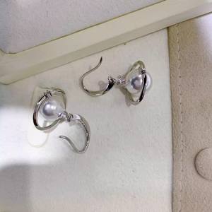 Accessoires en perles DIY WENCHI, clous d'oreille en argent S925, plateau vide, boucles d'oreilles papillon, perles de 8 à 13 mm, modèle 10963, Chine - Product Image 3