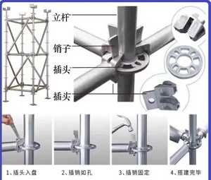 Hot-Dip Galvanized Steel Layher Type Ring Lock <strong>Scaffolding</strong> Q345 <strong>Ringlock</strong> Materials Australian Standards <strong>Ringlock</strong> <strong>Scaffolding</strong> - Product Image 3