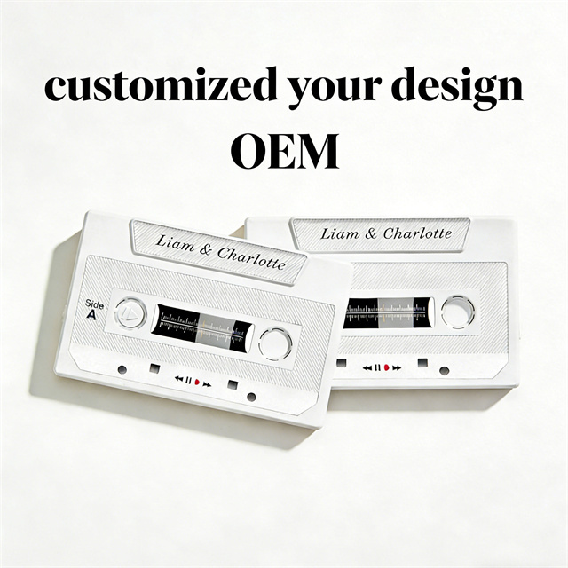 Personalized Custom Voice Cassettes Tape 60s/300s Customizable Logo Sound Greeting Card for Birthday Mother's Day Christmas