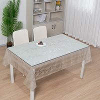 Nappe transparente en PVC avec paillettes dorées RNPT, imperméable, personnalisable, pour mariage, fête et repas à domicile