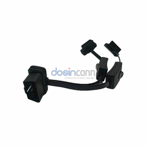 OBD2 16pin 1 nam đến <span class=keywords><strong>2</strong></span> Nữ cáp phẳng với hai công tắc - Product Image 3