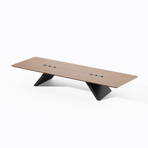 Luxury <strong>Extendable</strong> Wooden Conference Table Modern Design for Big Meetings Office Hotel School Hospital Meeting Rooms Office <strong>Desk</strong> - Product Image 6
