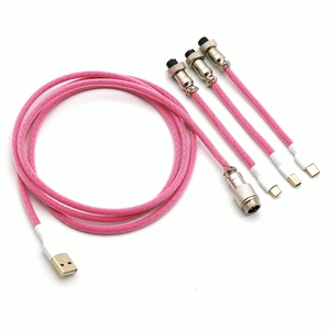 Vendita calda da 1 a 3 1.5 + 0.1M GX16 Aviator, Mini 5P, Micro tipo C connettori USB tastiera meccanica cavo aviatore - Product Image 1