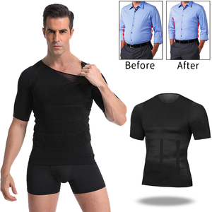 T-<span class=keywords><strong>shirt</strong></span> de mise en forme pour homme, gaine amincissante, chemise de correction de la <span class=keywords><strong>posture</strong></span>, ceinture amincissante, ceinture abdominale, combustion des graisses, corset de compression - Product Image 4
