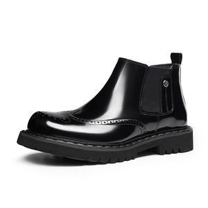 Zapatos Casuales de Negocios con Punta en Pico de Cuero Genuino al por Mayor, Zapatos Británicos de Otoño para Hombre, Transpirables y Ligeros - Product Image 2