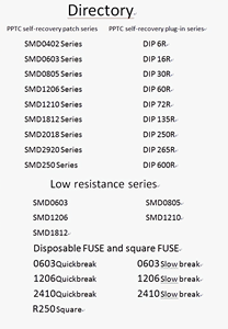 Fusibles réinitialisables PTC SMD0603R004SF pour automobile, fusible PPTC <span class=keywords><strong>POLYSWITCH</strong></span> - Product Image 6