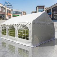 Tente de réception populaire à toit transparent, complète avec tables, chaises et éclairage, en aluminium léger, pour les événements et les séances de photographie en extérieur