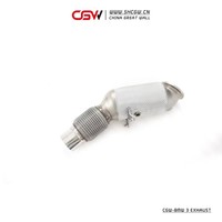 Tuyau d'échappement et silencieux en acier inoxydable avec soupapes pour BMW G20 330I