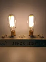 A21 ED17 ED23 ED28 ED37 30W 40W ampoule à filament led haute puissance ED90 ED118 filament épais E40 douille lumière