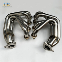 Collecteur d'échappement JTLD High Flow Performance Race Sport Long Tube pour Chevrolet Corvette C8 6.2 2020 + Header