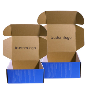 Carton emballage nâu kraft giấy gửi thư hộp các tông sóng vận chuyển hộp với logo riêng của bạn - Product Image 6