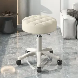Bar sandalyesi döner Nordic rustik klasik yüksek mutfak sayacı dışkı Modern ahşap kumaş deri PU Bar sandalyesi