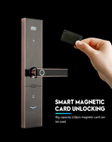 KaiYing Locker avec carte Serrure de porte intelligente Tuya Ttlock Cerraduras Wifi Clés d'empreintes digitales Fer Poignée électronique Chiffre Électronique